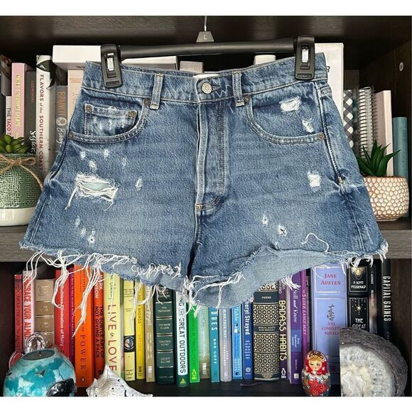 Boyish The Cody High Rise Cut Off Shorts In Authentic Rigid Size 24 - Picture 3 of 8